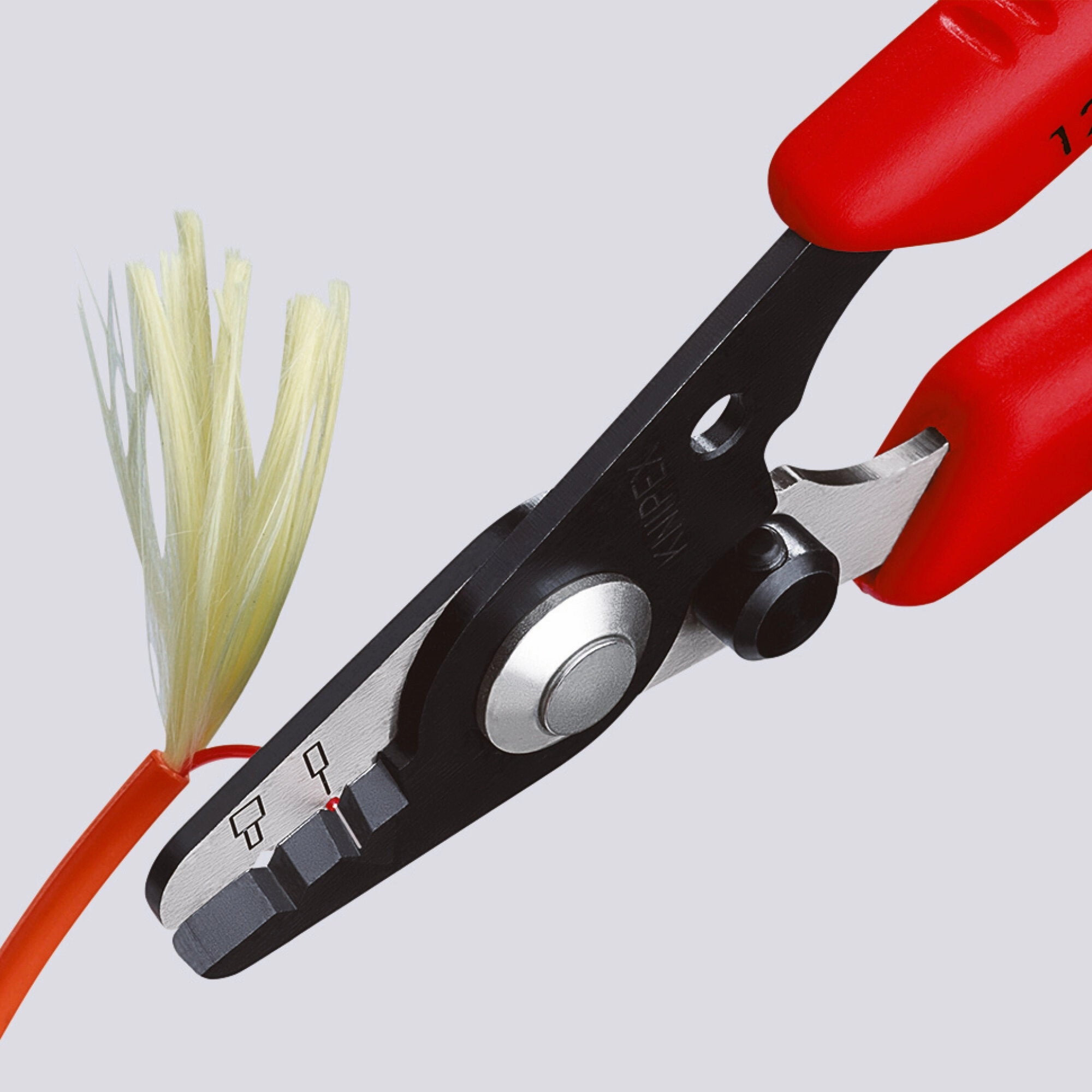 Knipex 12 82 130 SB 5 1/4" Wire Stripper for Fiber Optics