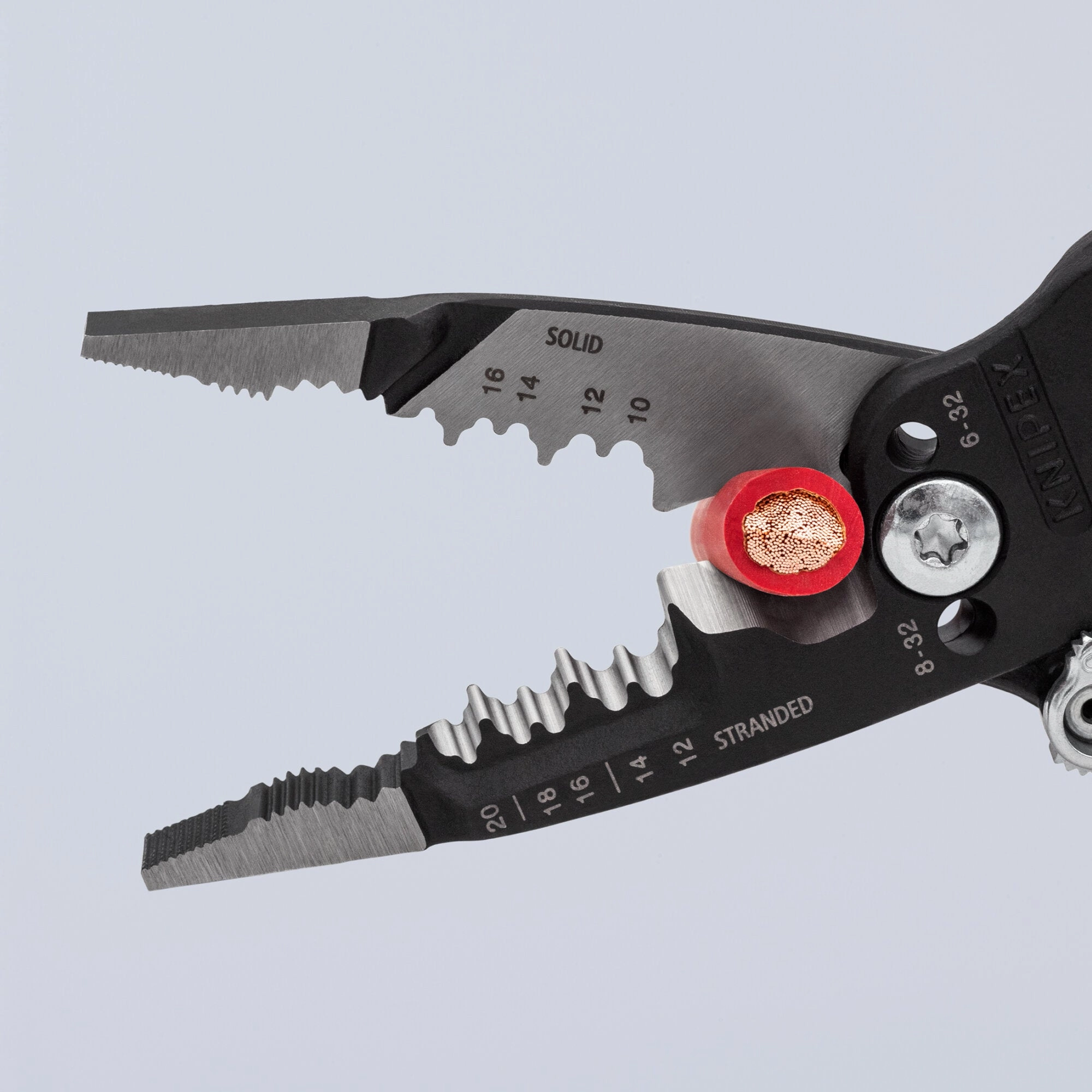 Knipex 13 71 8 8" Forged Wire Stripper 20-10 AWG