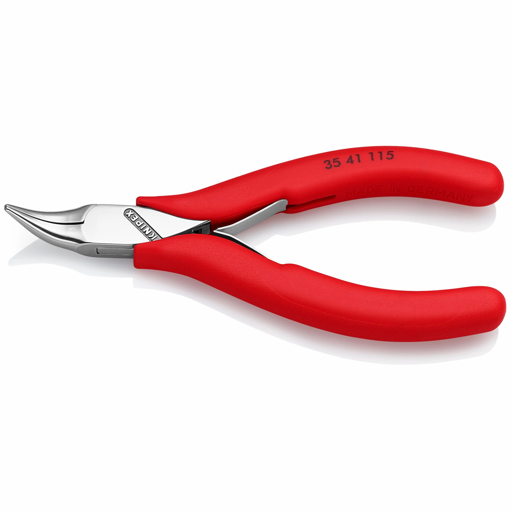 Knipex 35 41 115 4 1/2" Electronics 45 Angled Pliers-Half Round Tips