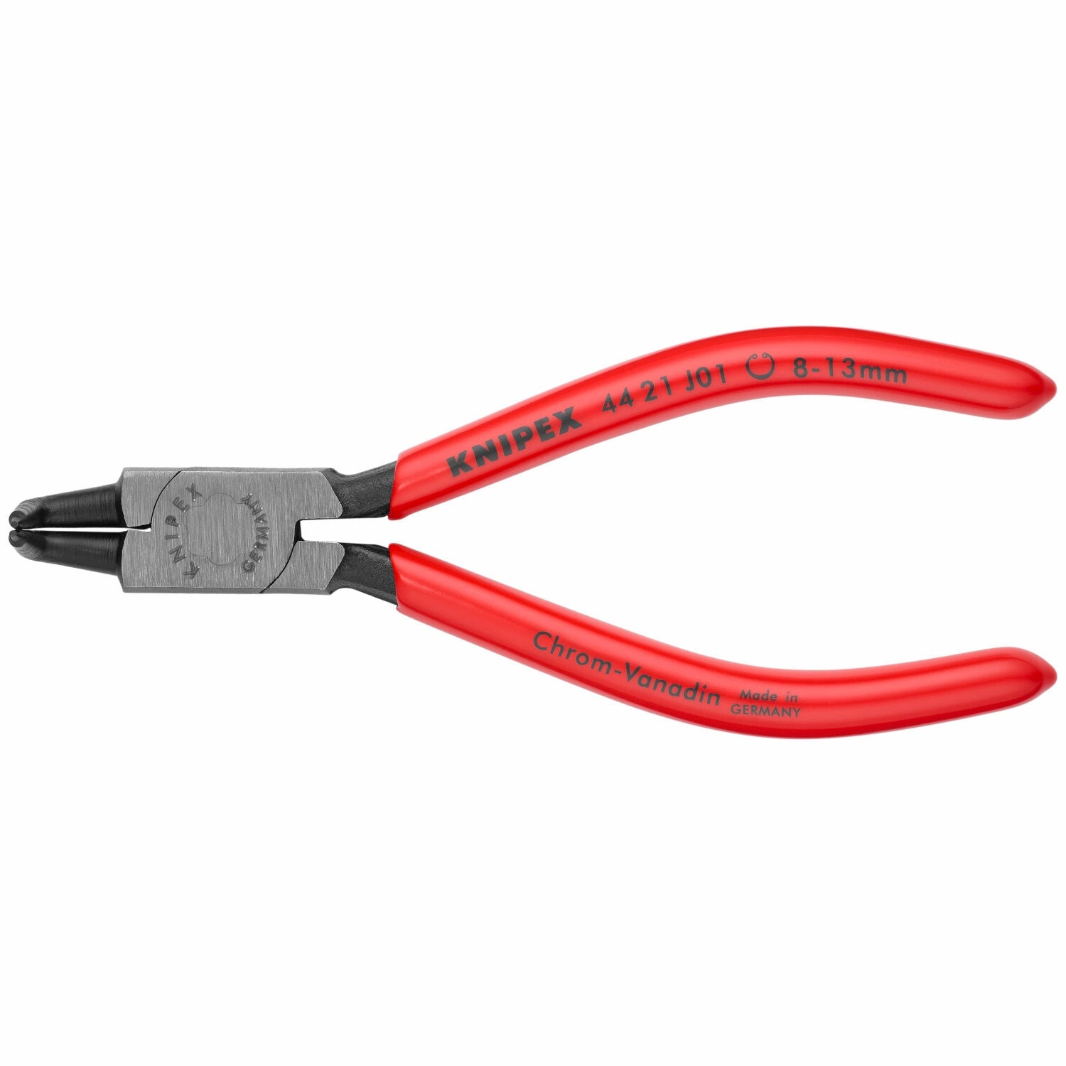 Knipex 44 21 J01 SBA 5 1/8" Internal 90 Angled Snap Ring Pliers-Forged Tips