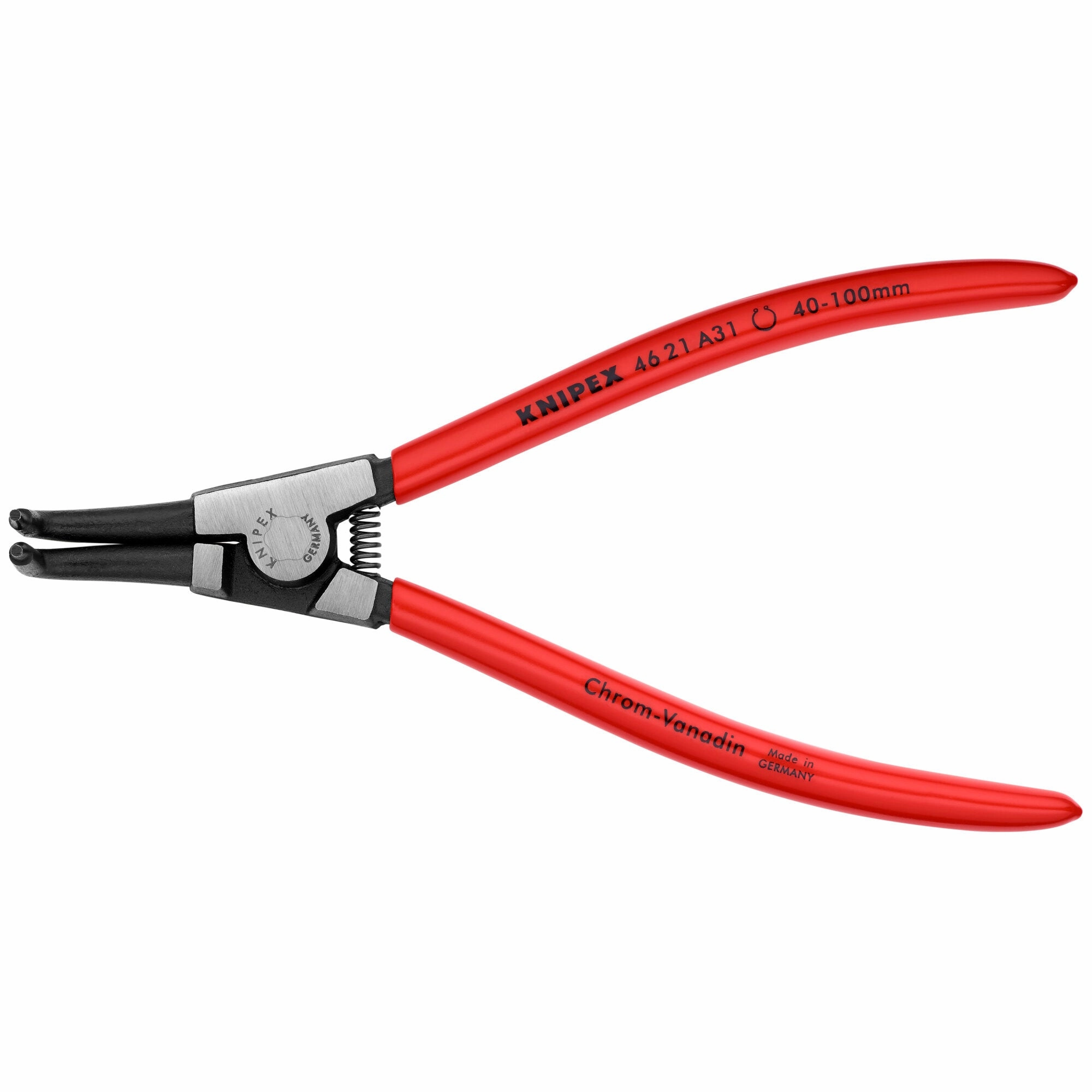 Knipex 46 21 A31 SBA 8" External 90 Angled Snap Ring Pliers-Forged Tips