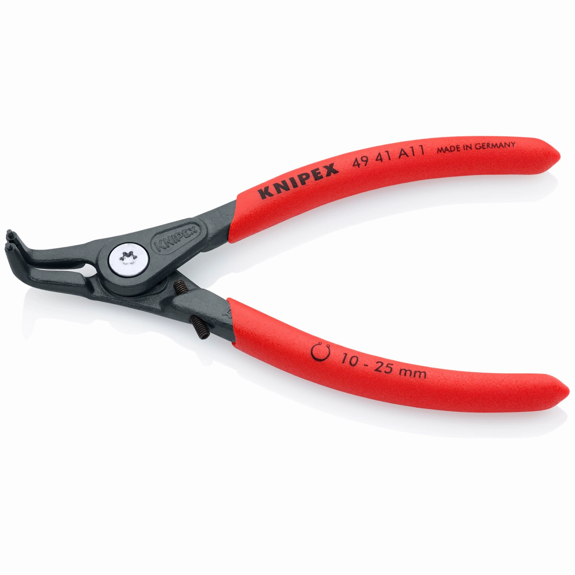 Knipex 49 41 A11 5 1/4" External 90 Angled Precision Snap Ring Pliers-Limiter