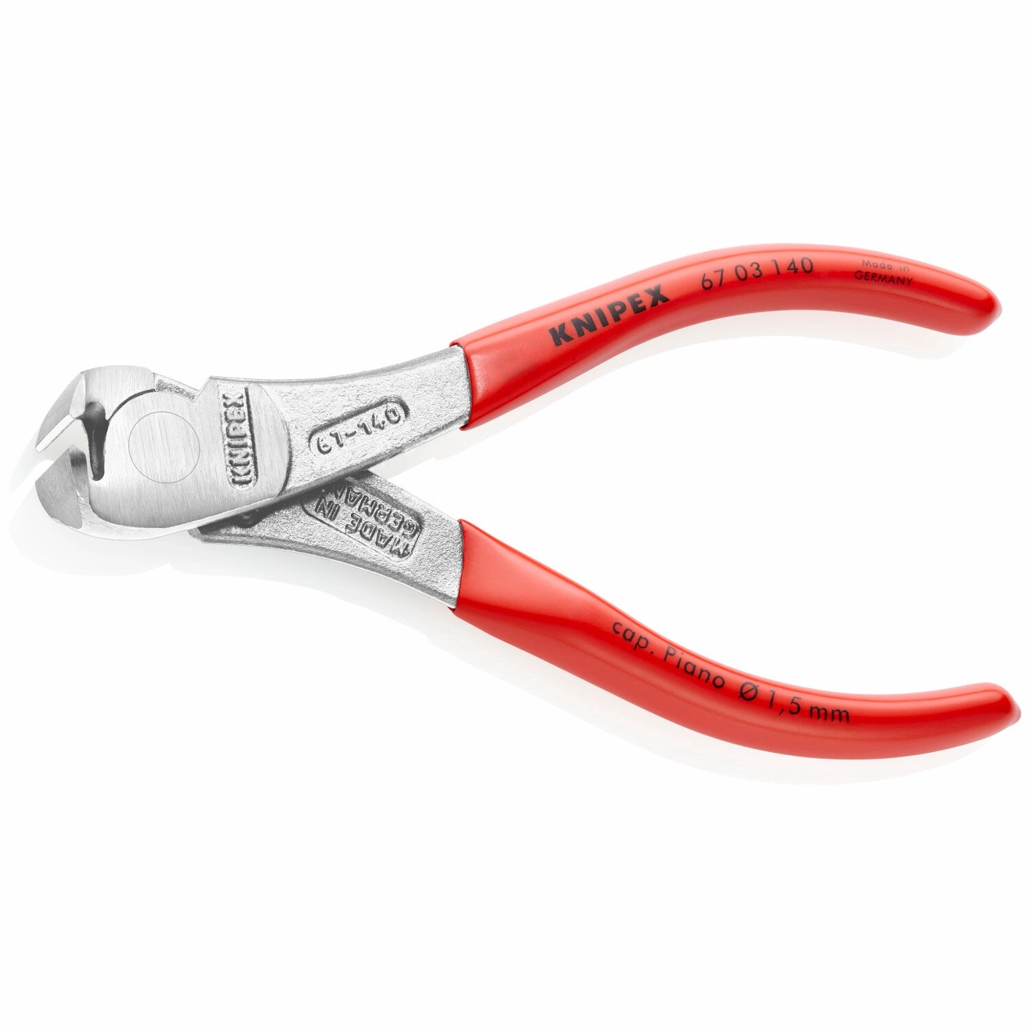 Knipex 67 03 140 5 1/2" High Leverage End Cutting Nippers