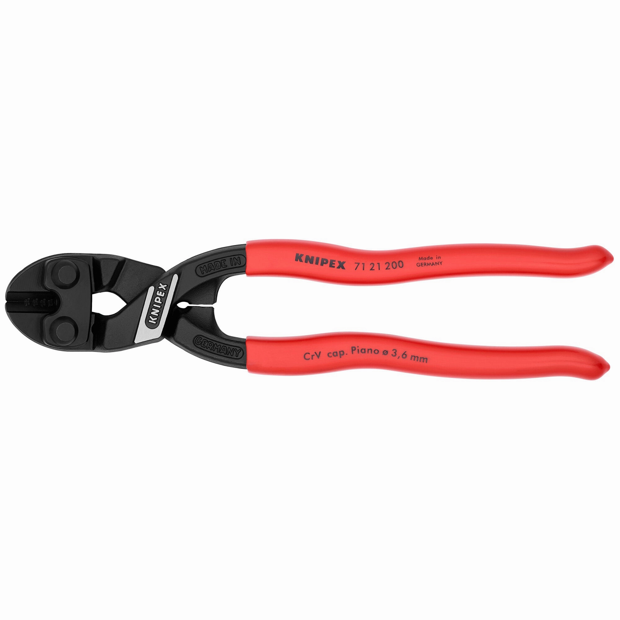 Knipex 71 21 200 8" CoBolt High Leverage 20 Angled Compact Bolt Cutters