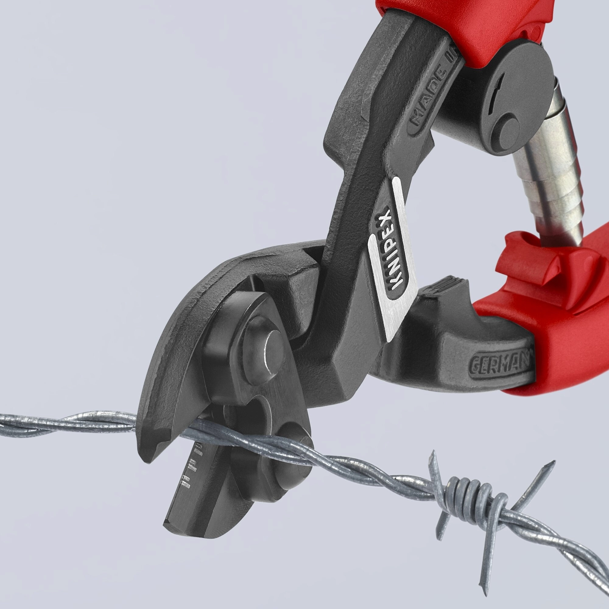 Knipex 71 22 200 T BKA 8" CoBolt High Leverage 20 Angled Compact Bolt Cutters-Tethered Attachment