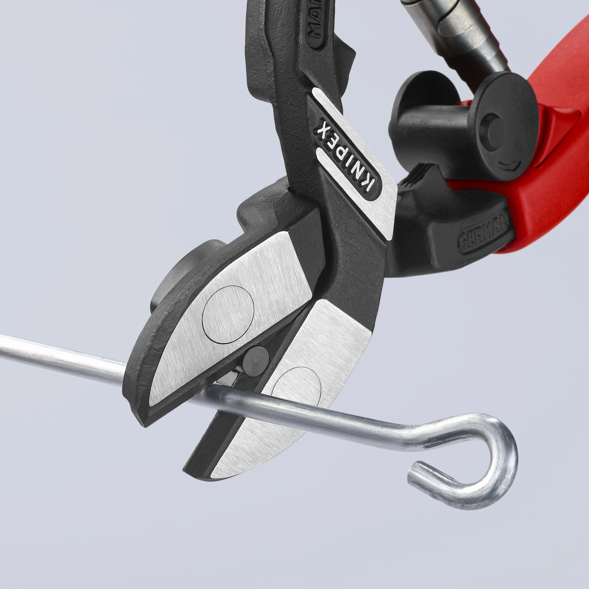 Knipex 71 22 200 T BKA 8" CoBolt High Leverage 20 Angled Compact Bolt Cutters-Tethered Attachment