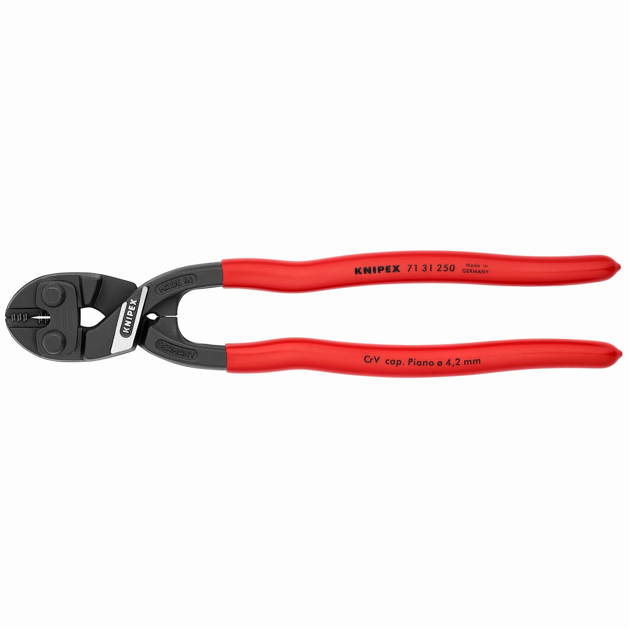 Knipex 71 31 250 SBA 10" CoBolt High Leverage XL Compact Bolt Cutters-Notched Blade