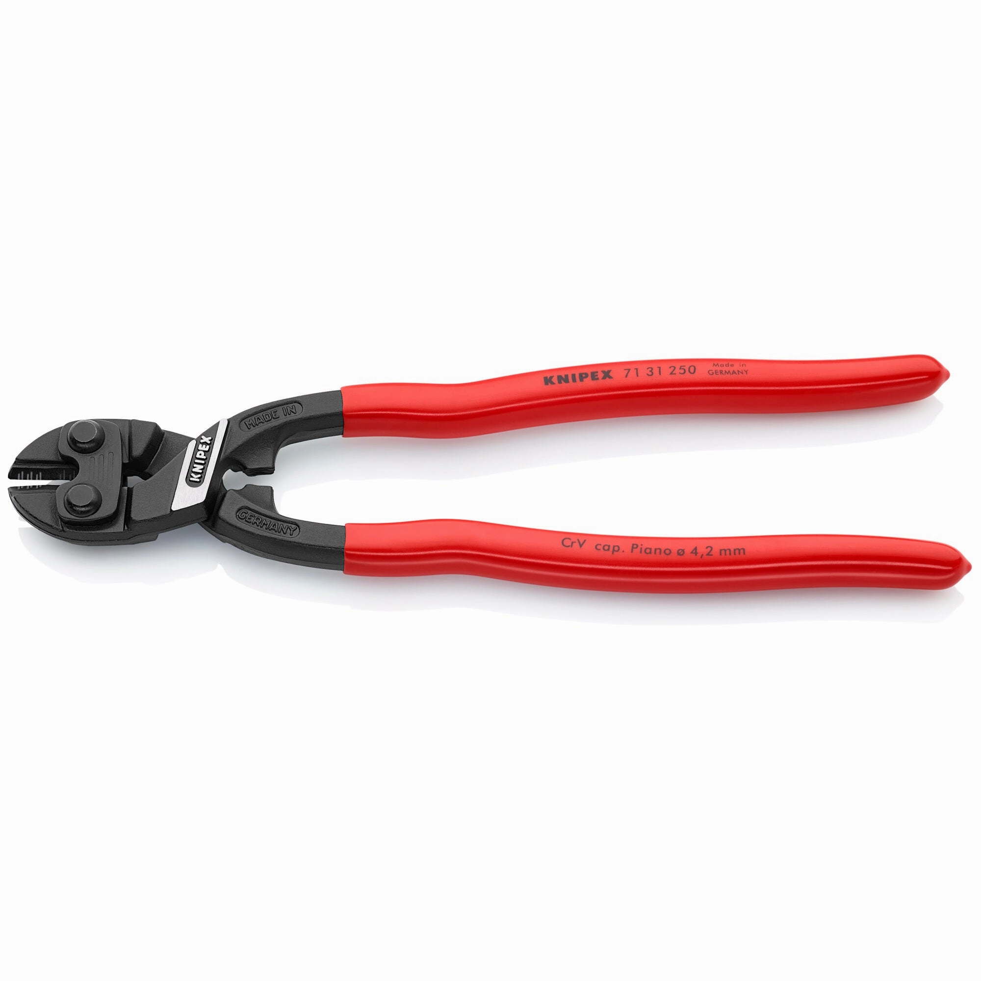 Knipex 71 31 250 SBA 10" CoBolt High Leverage XL Compact Bolt Cutters-Notched Blade