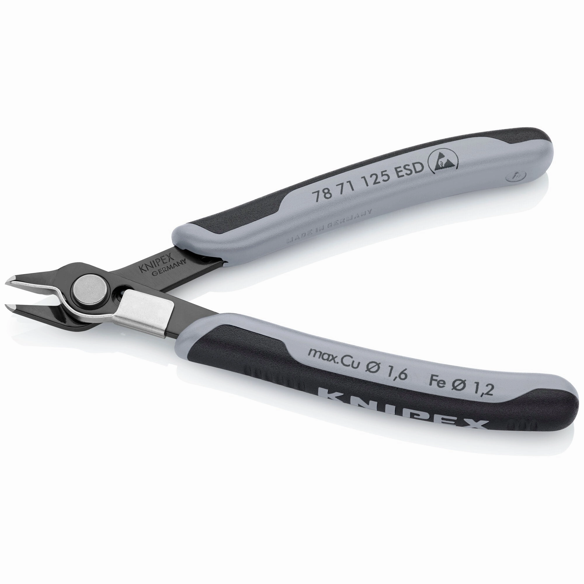Knipex 78 71 125 ESD 5" Electronics Super Knips-ESD Handles