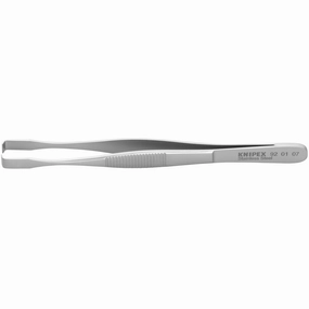 Knipex 92 01 07 5 3/4" Stainless Steel Positioning Tweezers-90 Angled