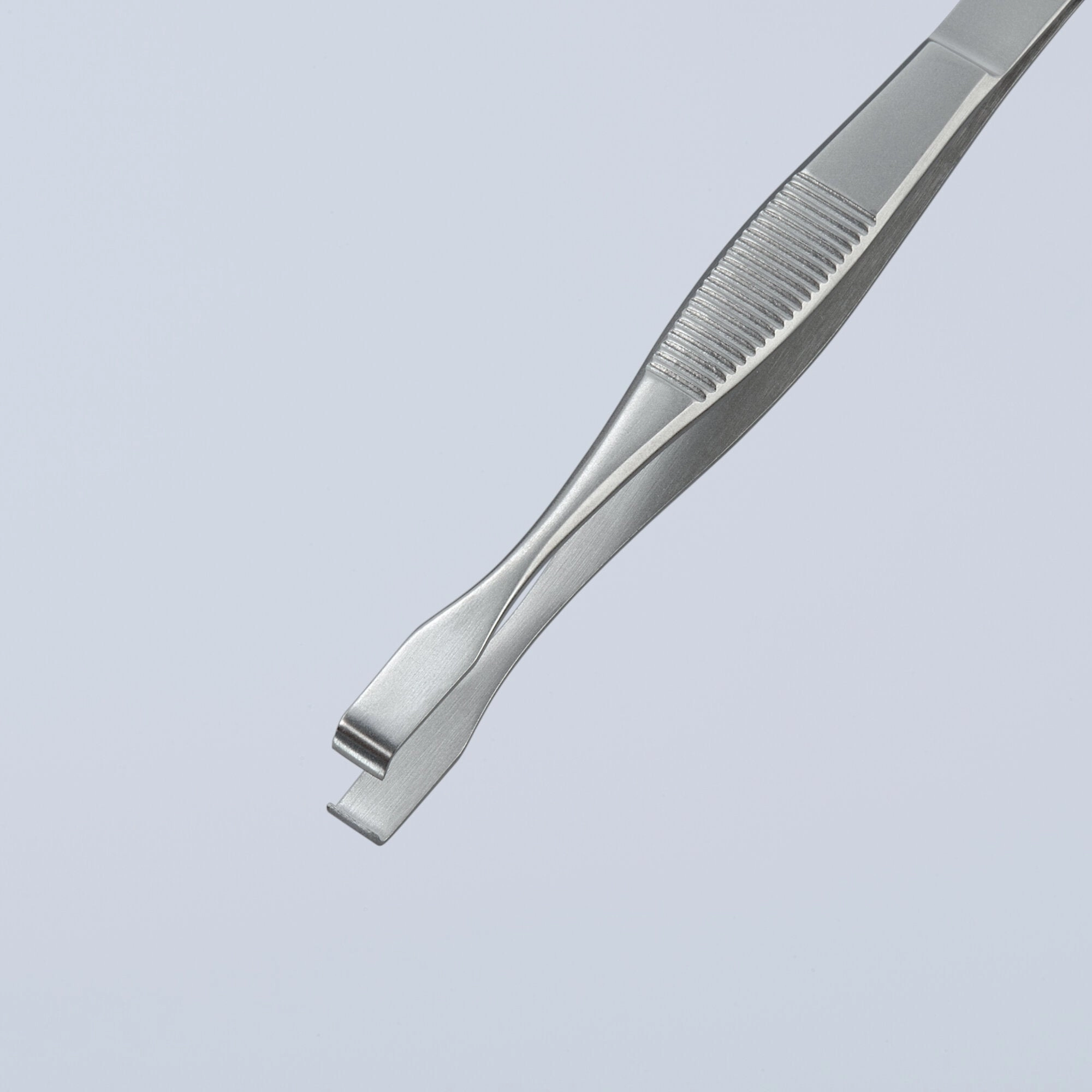 Knipex 92 01 07 5 3/4" Stainless Steel Positioning Tweezers-90 Angled