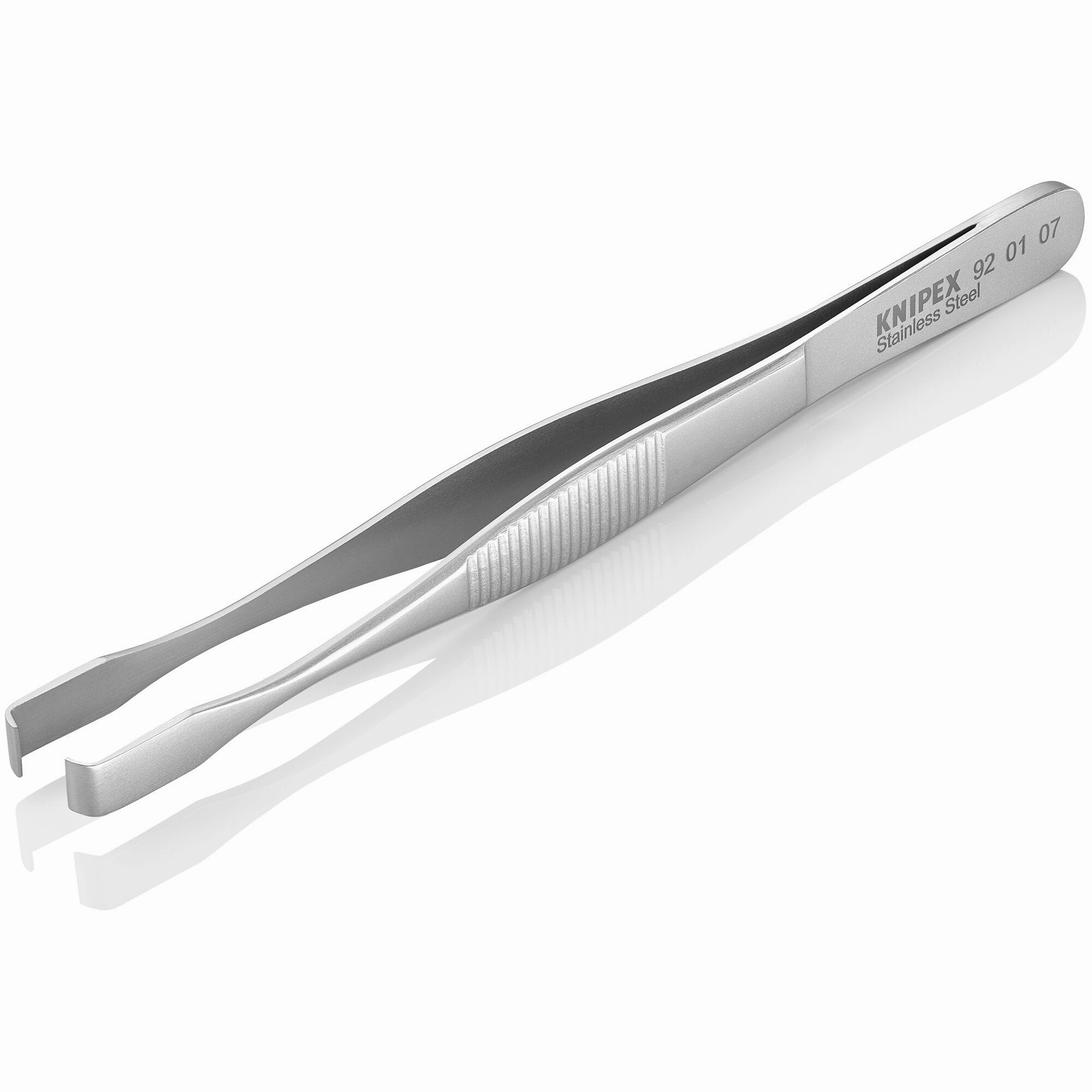 Knipex 92 01 07 5 3/4" Stainless Steel Positioning Tweezers-90 Angled