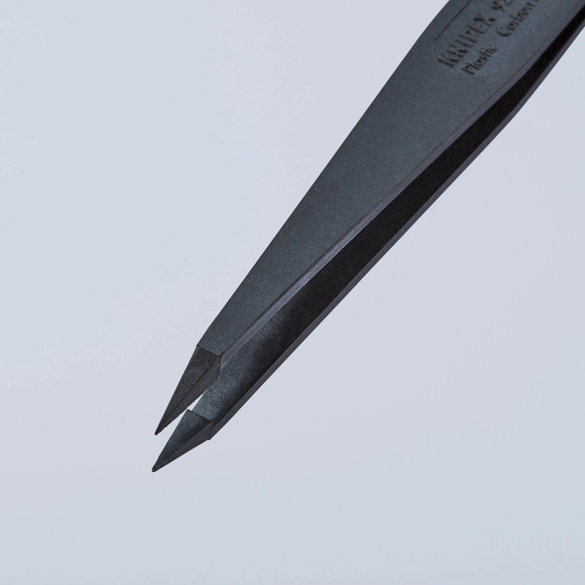 Knipex 92 09 02 ESD 4 1/2" Plastic Gripping Tweezers-Needle-Point Tips-ESD