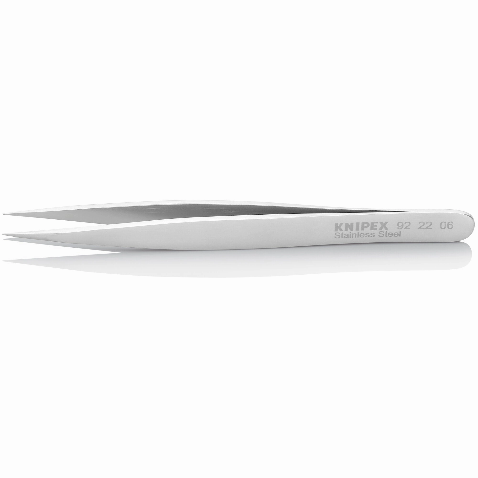Knipex 92 22 06 4 3/4" Stainless Steel Gripping Tweezers-Needle Point Tips