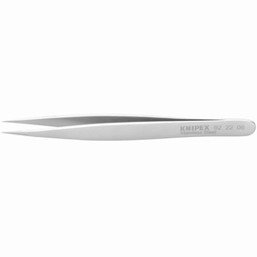 Knipex 92 22 06 4 3/4" Stainless Steel Gripping Tweezers-Needle Point Tips
