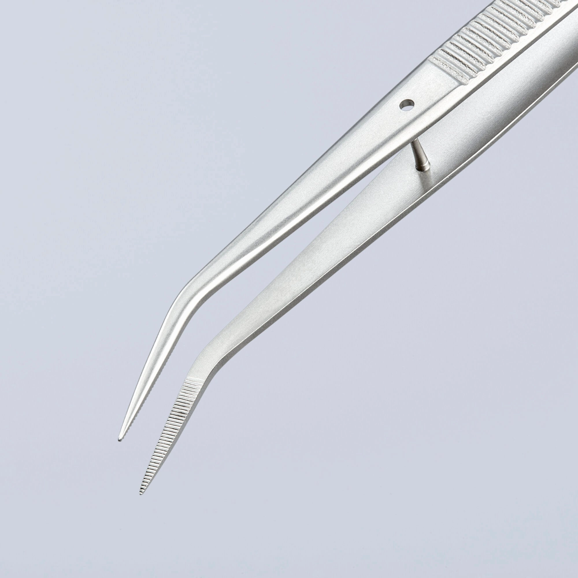 Knipex 92 34 36 6" Stainless Steel Gripping Tweezers--25 Angled-Pointed Tips