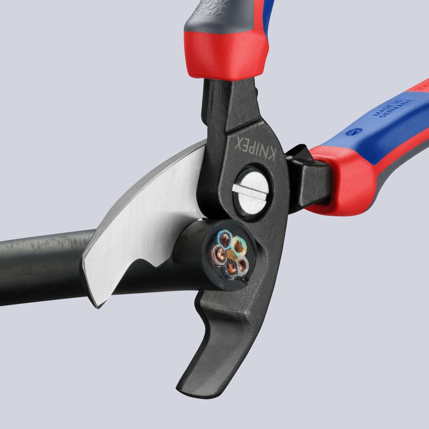 Knipex 95 12 200 KnipeXtend Cable Shears - Twin Cutting Edges, 8"