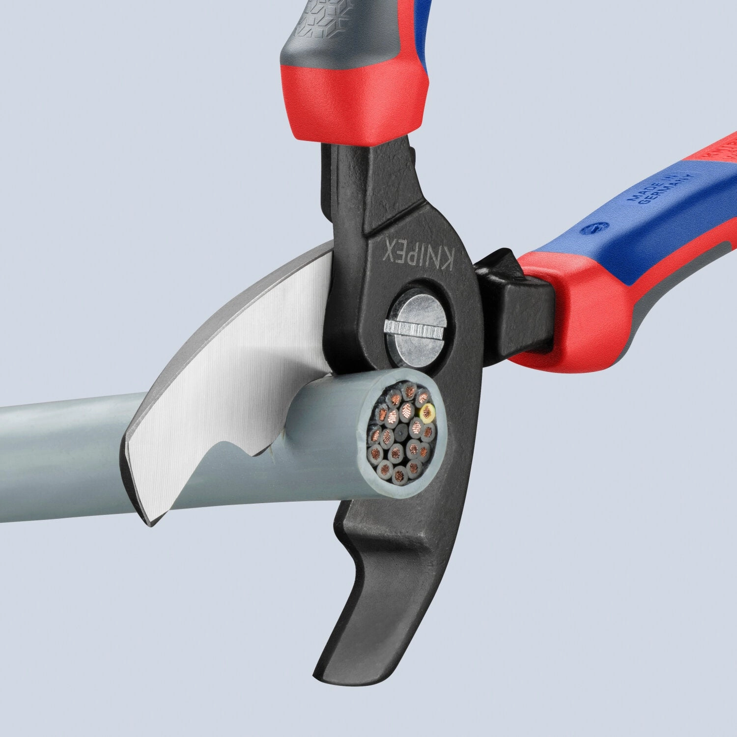 Knipex 95 12 200 KnipeXtend Cable Shears - Twin Cutting Edges, 8"