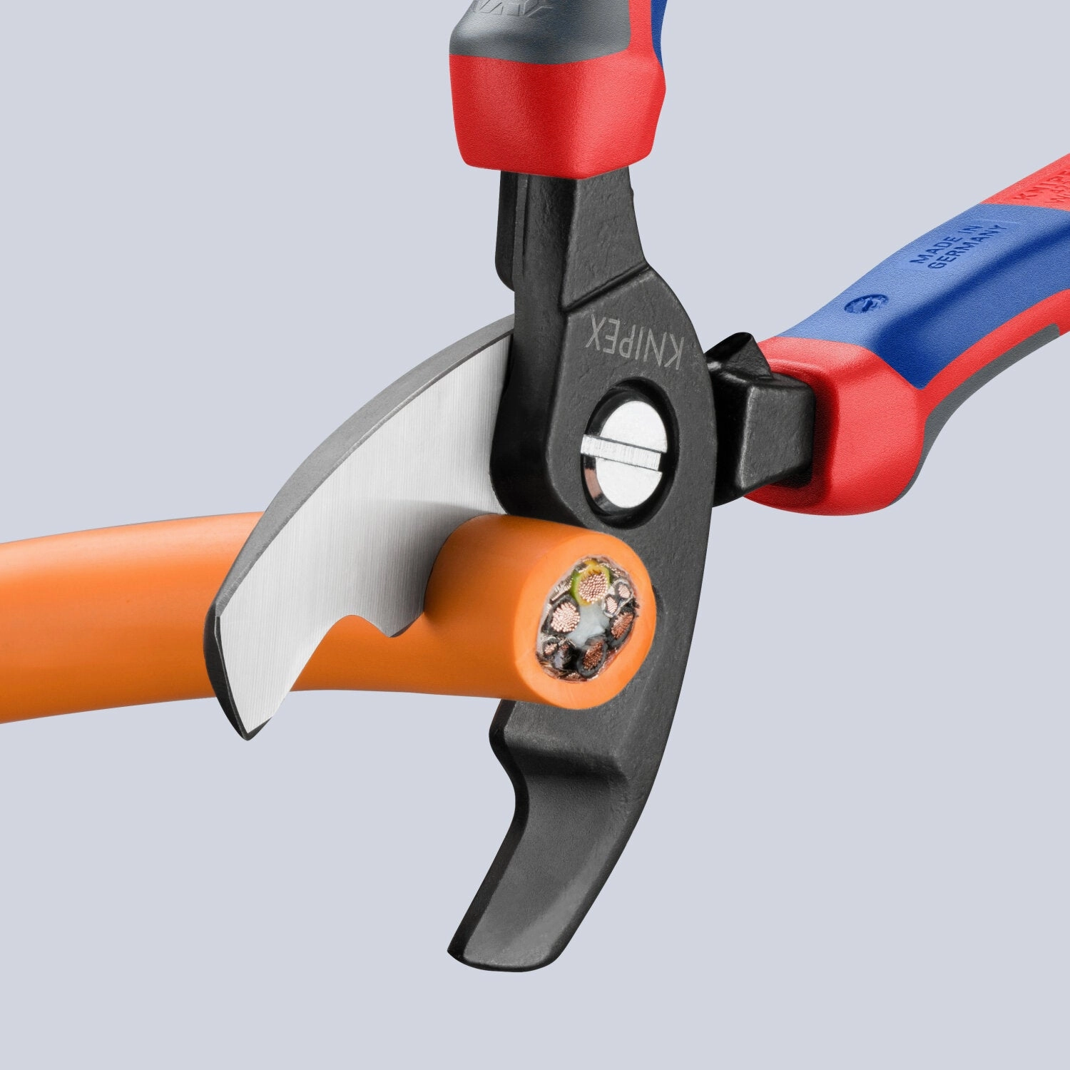 Knipex 95 12 200 KnipeXtend Cable Shears - Twin Cutting Edges, 8"