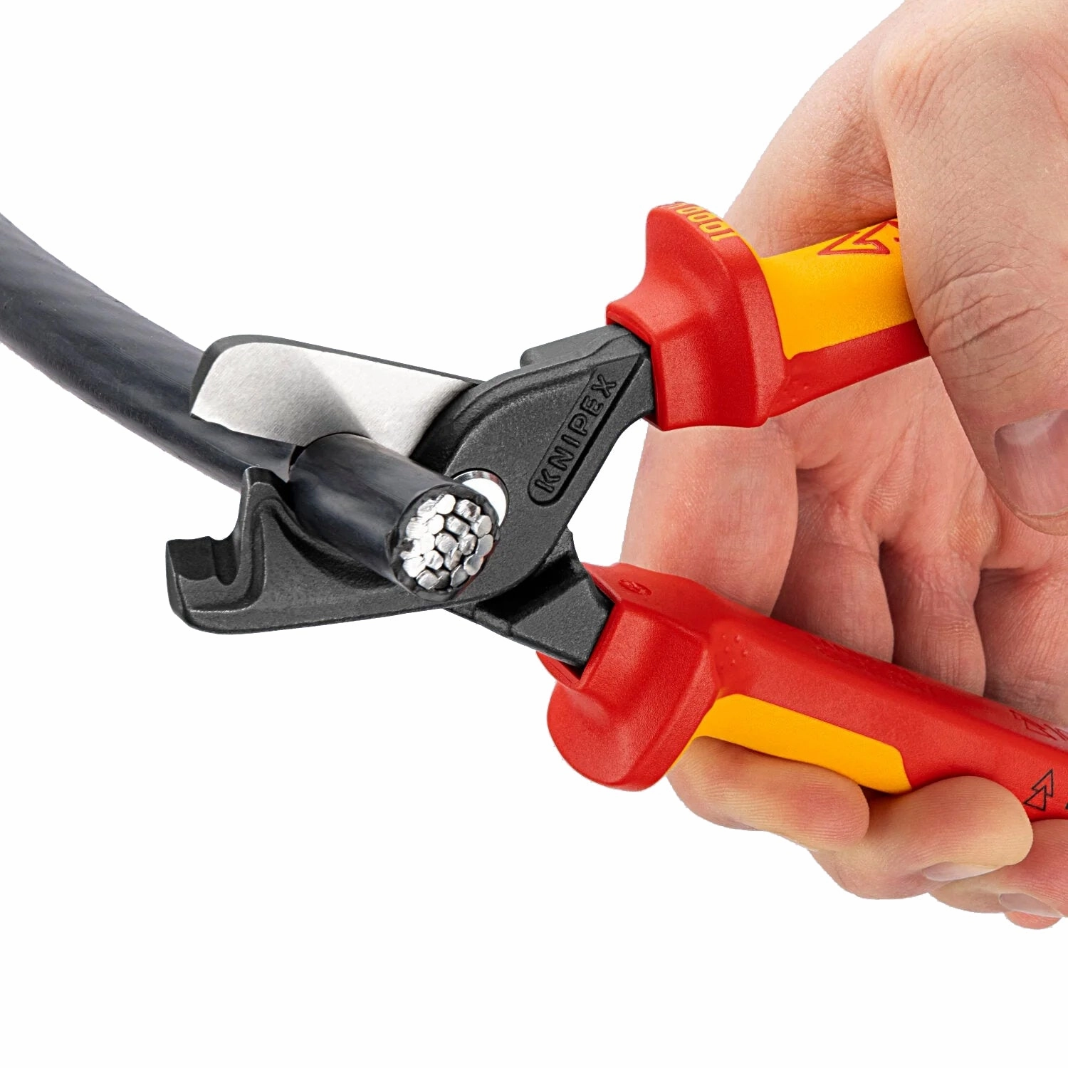 Knipex 95 18 225 US StepCut XL Cable Shears-1000V Insulated, 9"