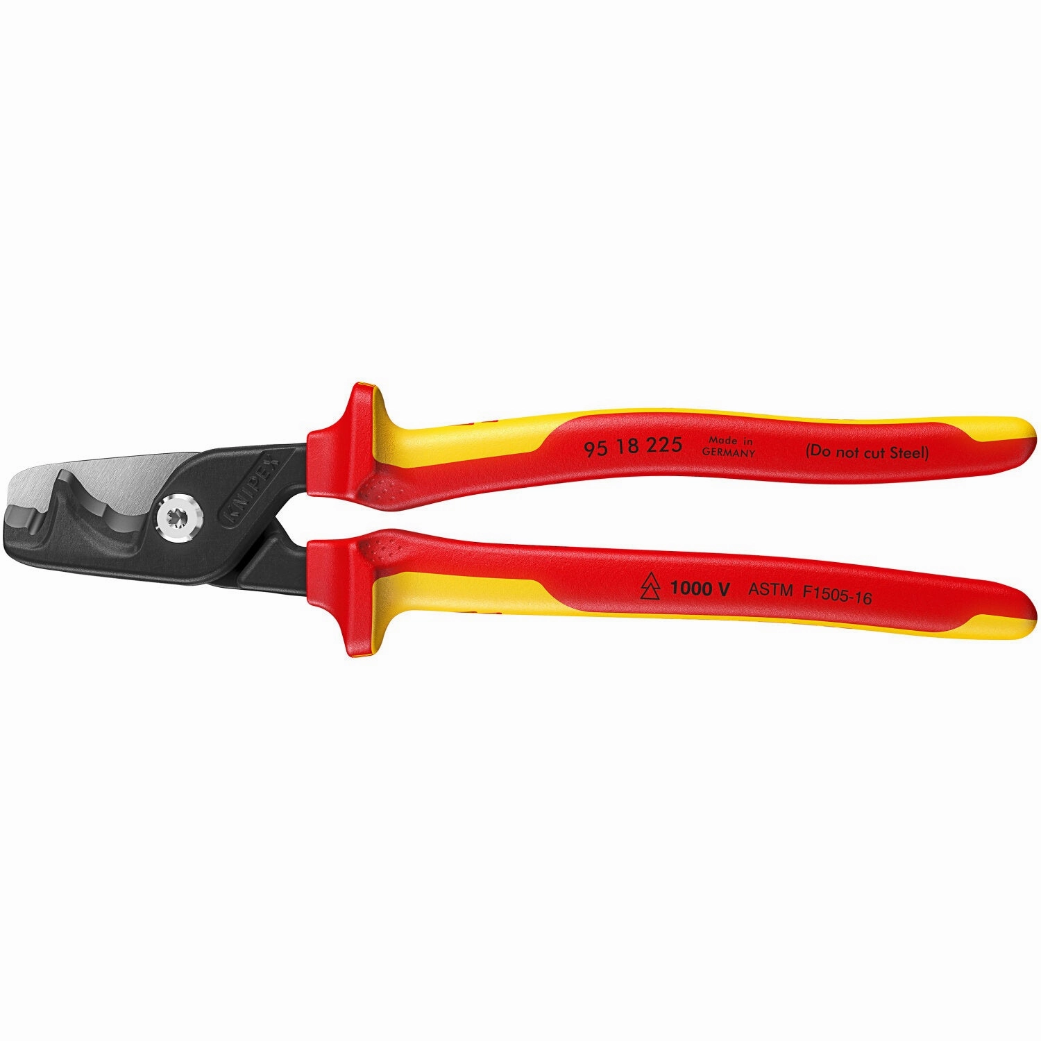 Knipex 95 18 225 US StepCut XL Cable Shears-1000V Insulated, 9"