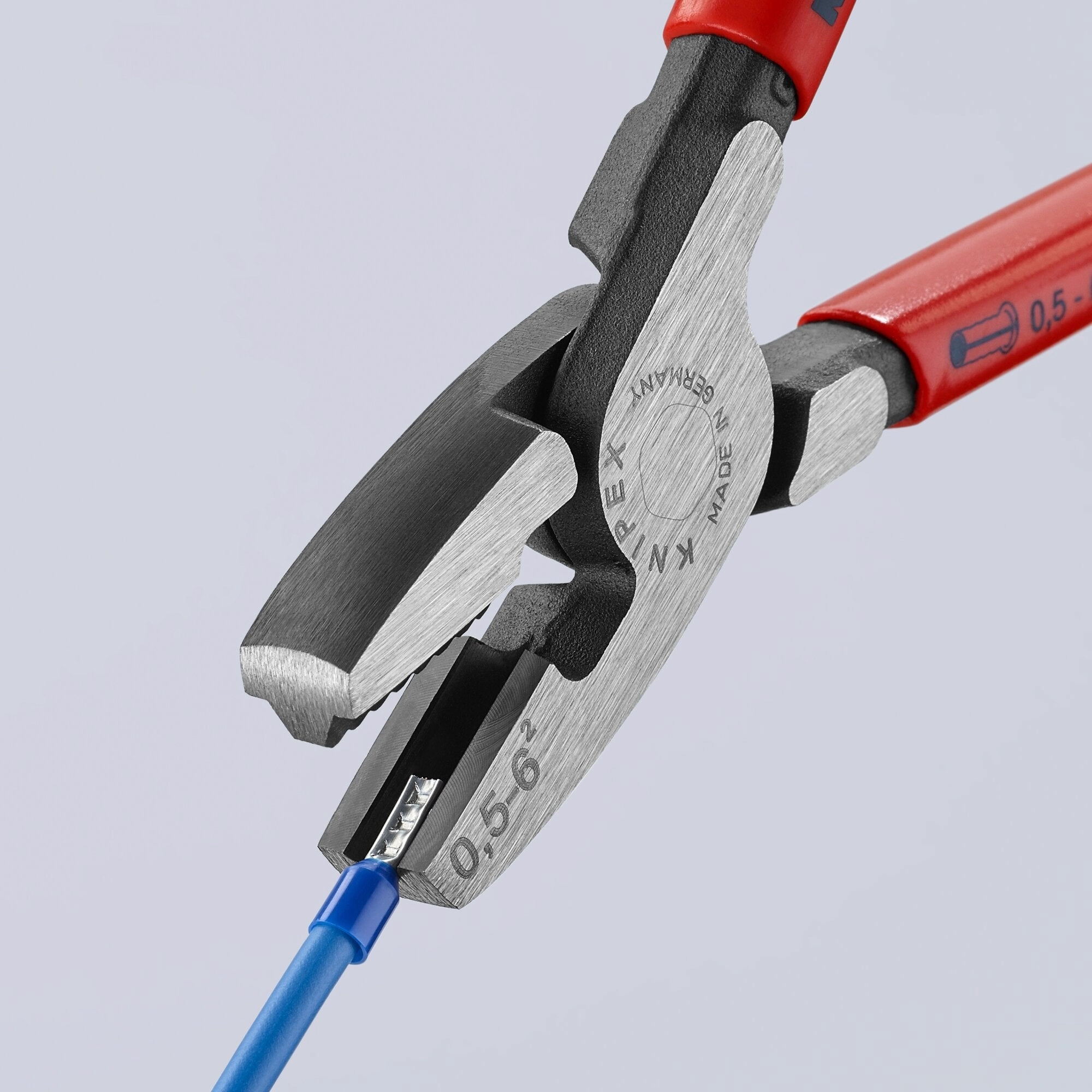 Knipex 97 81 180 7 1/4" Crimping Pliers for Wire Ferrules