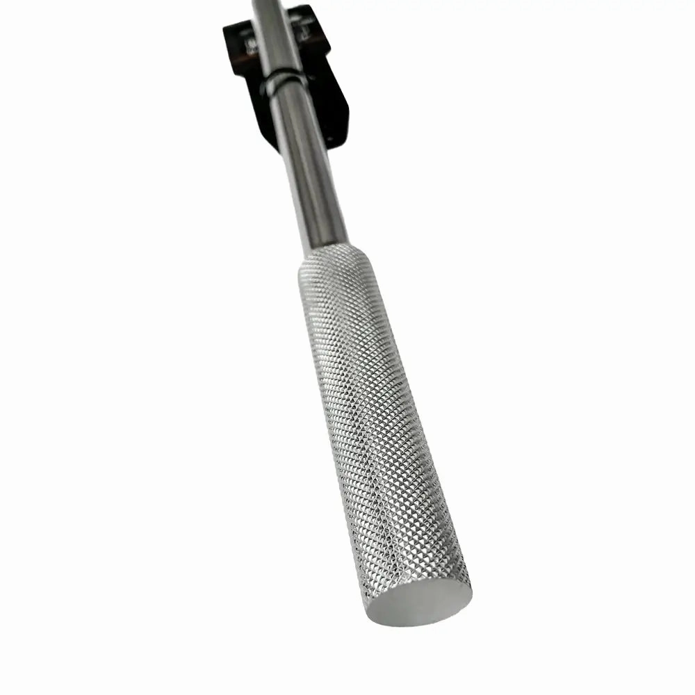 KTI 1/2" Drive Chrome Breaker Bar, 24" Flex, Knurl Grip
