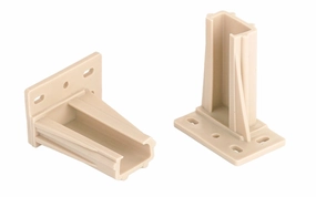 KV 2-3/8" Plastic Drawer Slide Mounting Bracket - 2 Pack