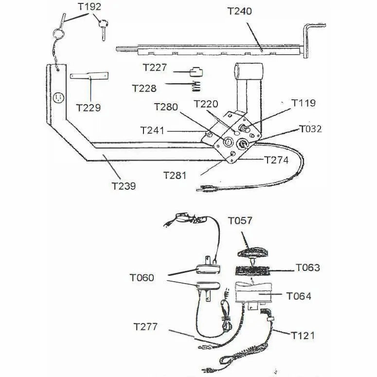 LMC Detachable Electrical Cord For Heat Pad For Model 1400 (T018)