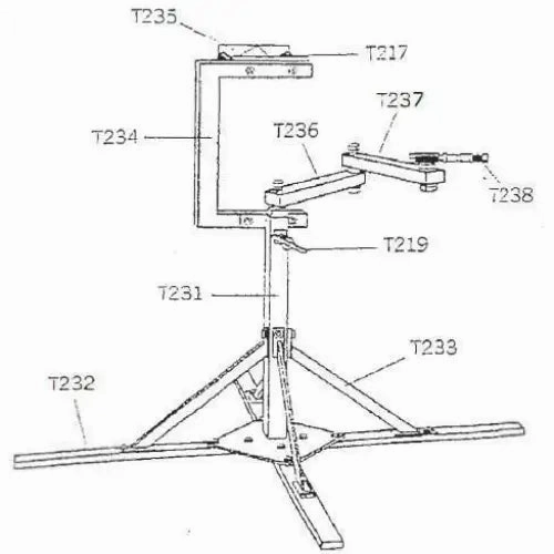 LMC Lower Vulcanizer Support Arm For T031 Stand