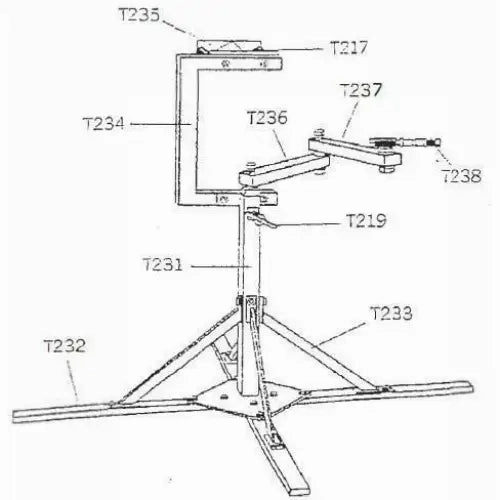 LMC Upper Vulcanizer Support Arm For T031 Stand