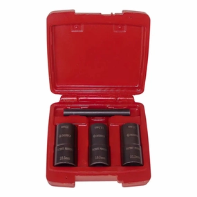 LTI 1/2" Dr. Flip Socket Lug Nut Removal Kit w/ Punch, 4-Pc - LT1233