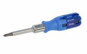 Lutz 15-in-1 Ratcheting Screwdriver - Blue