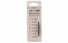 Lutz #1 & #2 Square Bit for 15-in-1 Ratchet Screwdriver