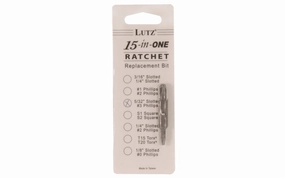 Lutz 5/32" Slot & #3 Phillips Bit for 15-in-1 Ratchet Screwdriver