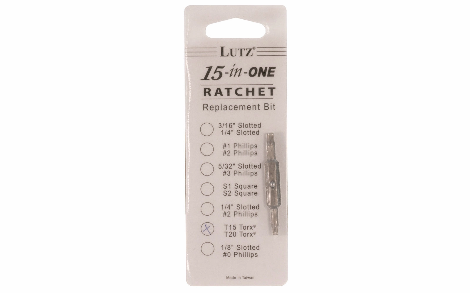 Lutz Torx 15 & Torx 20 Bit for 15-in-1 Ratchet Screwdriver