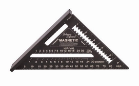 Magnetic 7" Aluminum Laser Etched Rafter Square