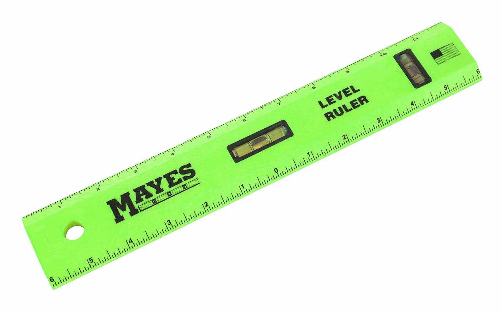 Mayes 12" Level Ruler With Vials