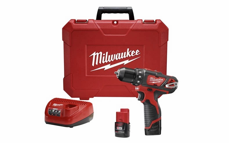 Milwaukee M12 12V Lithium-Ion 3/8" Cordless Drill/Driver Kit ~ 2407-22