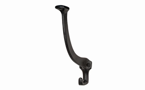 Mission-Style Black Cast Iron Hall Tree Hook