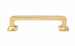 Mission-Style Solid Brass Pull ~ 3-1/2" On Centers