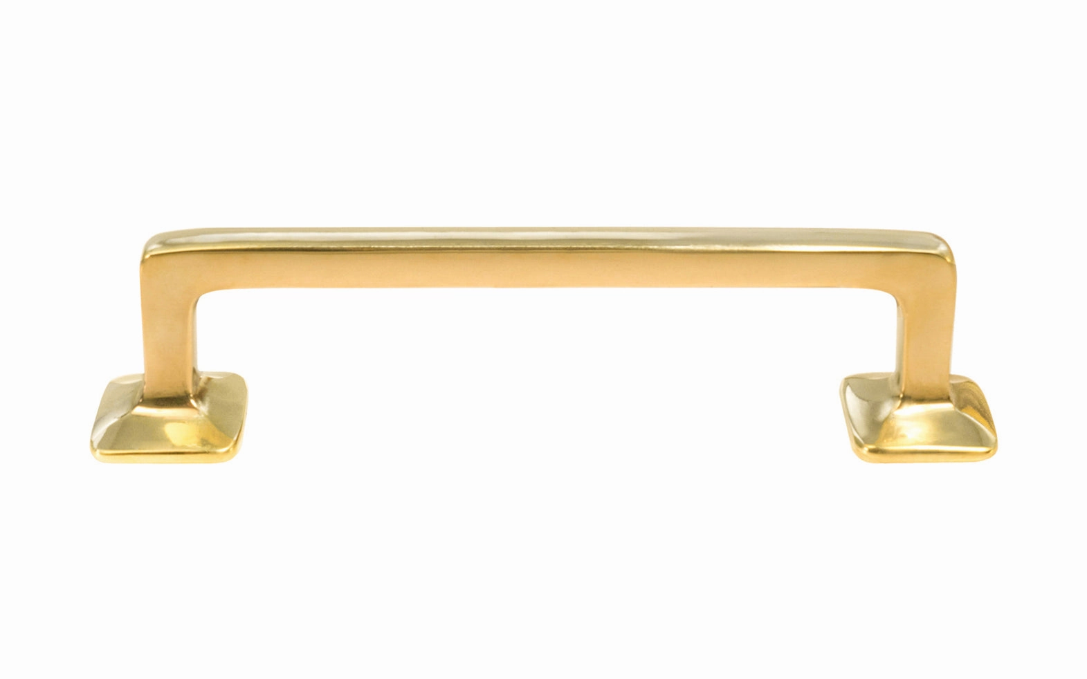 Mission-Style Solid Brass Pull ~ 4" On Centers