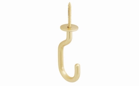 Modern Ceiling Hook - Brushed Gold Finish