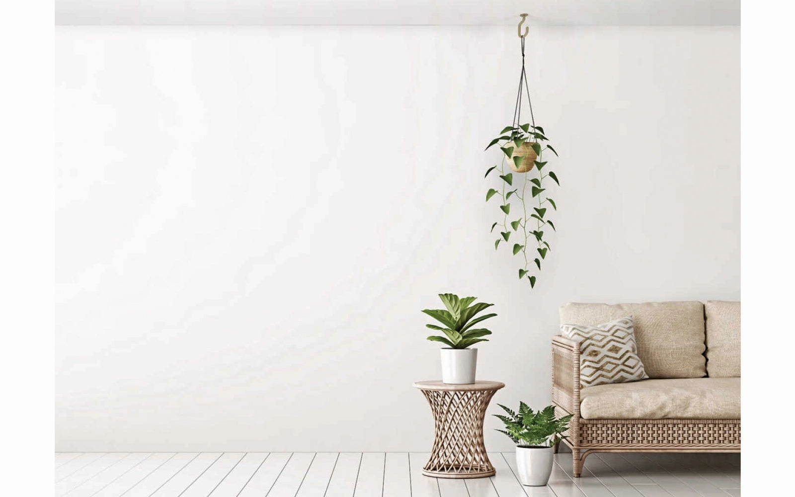 Modern Ceiling Hook - Brushed Gold Finish
