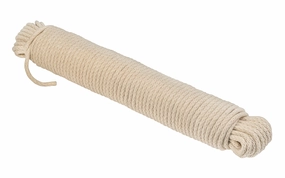 Natural Cotton Braided Sash Cord ~ #6 Size - 3/16" x 100'