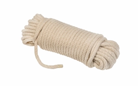 Natural Cotton Braided Sash Cord ~ #7 Size - 7/32" x 50'
