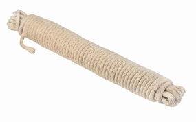 Natural Cotton Braided Sash Cord ~ #8 Size - 1/4" x 50'