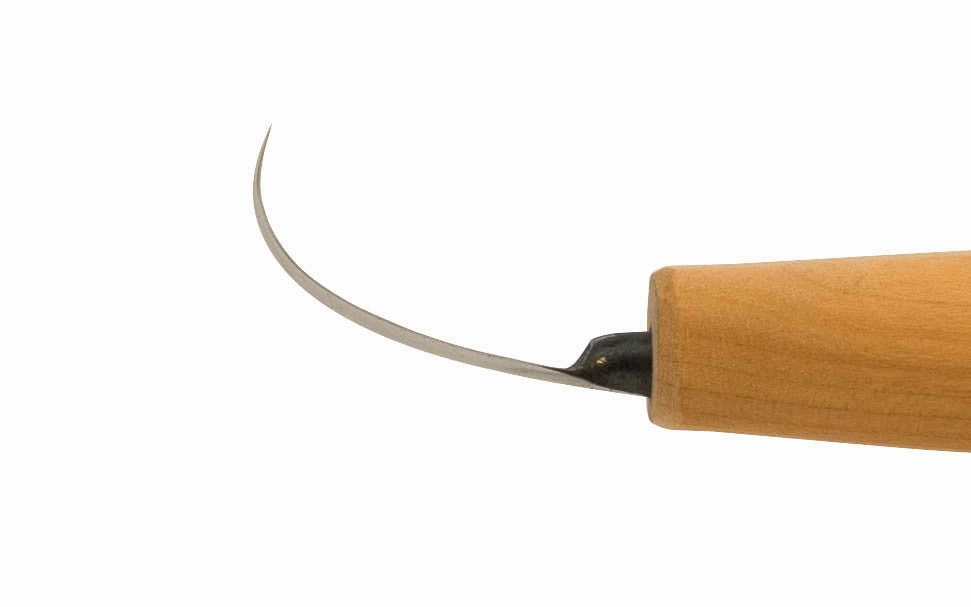 North Bay Forge Double-Edge General Bent Carving Knife ~ BN-G