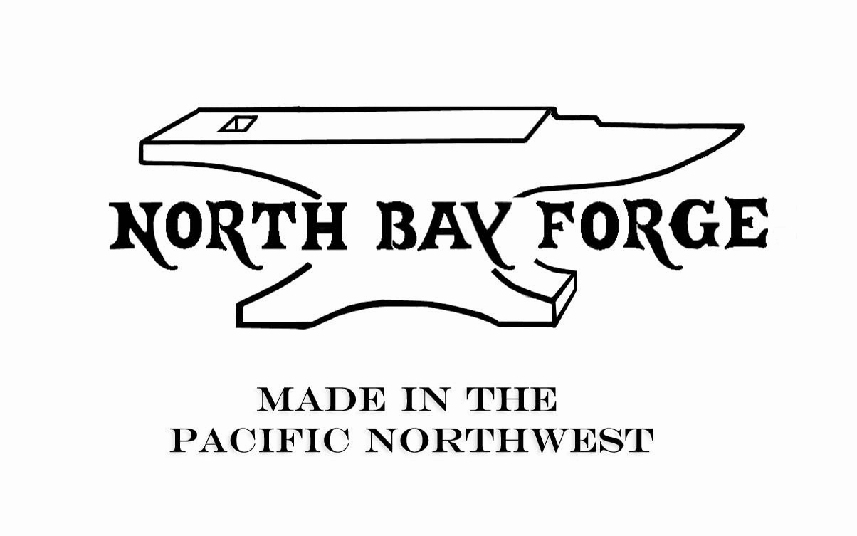 North Bay Forge Double-Edge Shallow Bent Carving Knife ~ BN-1