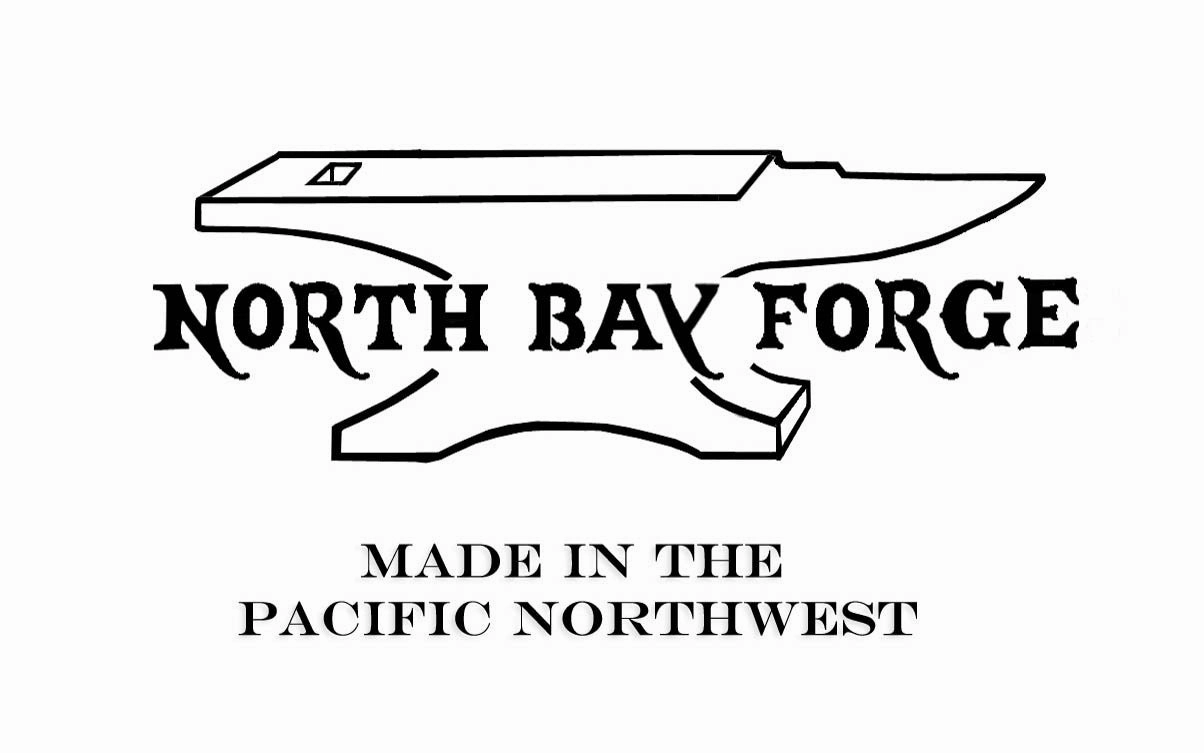 North Bay Forge Double-Edge Tip Bent Carving Knife ~ BN-3